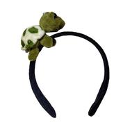 Bonito broche de tortuga de felpa para niños, para peinar el pelo, diadema de dibujos animados, aro de pelo de sujeción fuerte, herramienta de peinado