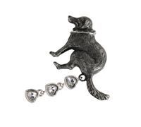 Bonito broche para excrementos de perro, materiales de aleación de alta calidad, pin, joyas, perfecto para creadores de tendencias y amantes de la moda, broche para excrementos de perros