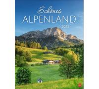 Bonito calendario de póster de Alpenland 2025: impresionante calendario de fotos con paisajes de montaña de ensueño. Calendario de pared 2025 para amantes de la montaña y amantes de la naturaleza.