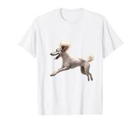 Bonito caniche Cachorro Perro papá mamá Mascota Mejor Amigo Inteligente Camiseta gráfica económica, Hombre, Blanco, XL
