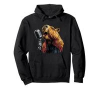 Bonito Capibara Cantante para niños y niñas de Karaoke Sudadera con Capucha