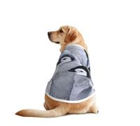 Bonito chaleco de perro con estampado de pingüino, suave y transpirable, ropa sin mangas, ropa de moda para razas medianas y grandes