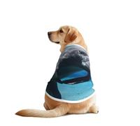 Bonito chaleco para perros con estampado de manatí de animales marinos, ropa divertida para mascotas, lavable a máquina, chaleco para perros medianos y grandes