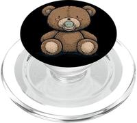 Bonito Chupete de bebé con Oso de Peluche para niños y niñas PopSockets PopGrip para MagSafe