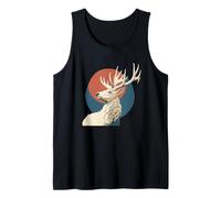 Bonito Ciervo Albino Busca Amantes de los Animales del Bosque Camiseta sin Mangas