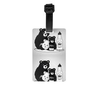 Bonito colgador de etiquetas de equipaje para botellas de leche que protege la privacidad y es imprescindible para viajes y es duradero