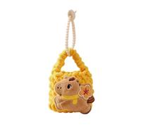 Bonito colgante de bolso de punto de pony, mini bolsa de auriculares de felpa de dibujos animados, monedero, regalo de Año Nuevo, a3, 1.0*1.0*1.0