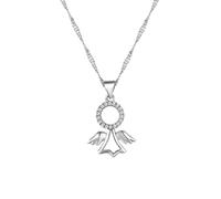 Bonito collar con colgante geométrico hueco para mujer, joyería de moda hermosa y versátil que se puede llevar con cualquier estilo, adjustable, Zirconia cúbica