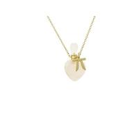 Bonito collar de botella de perfume de cuarzo rosa rosa con dije de corazón chapado en oro de 18 quilates con lazo dulce Encantador HappiMiss lavanda rubor fragancia de fragancia incluida en mini