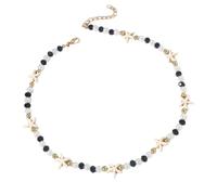 Bonito collar de mar elegante con estrellas de mar artificiales para el cuello, joyería adecuada para mujeres, aventuras en la playa, hecho a mano, talla única, como se describe, como se describe