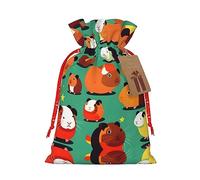 Bonito conejillo de indias 1 bolsa de material duradero de 8.3 x 11.8 pulgadas con cordón para regalo elegante de Halloween
