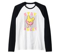Bonito Conejo Kawaii de Stay Sweet Camiseta Manga Raglan