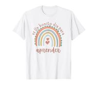Bonito Día para Aprender Frase Motivación Escuela Camiseta