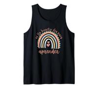 Bonito Día para Aprender Frase Motivación Escuela Camiseta sin Mangas