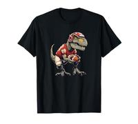Bonito Dinosaurio en Traje de fútbol para fanáticos del Deporte Camiseta