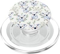 Bonito diseño botánico de Rama Floral de Koala PopSockets PopGrip para MagSafe