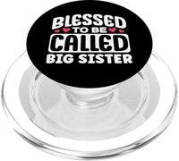 Bonito diseño con Texto en inglés Blessed To Be Called Big Sister PopSockets PopGrip para MagSafe