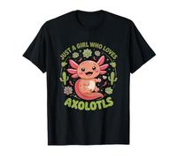 Bonito diseño con Texto en inglés Just A Girl Who Loves Axolotls Camiseta