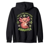 Bonito diseño con Texto en inglés Just A Girl Who Loves Axolotls Sudadera con Capucha