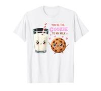 Bonito diseño de Amor de You'Re The Cookie To My Milk Camiseta