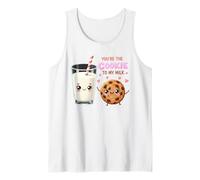 Bonito diseño de Amor de You'Re The Cookie To My Milk Camiseta sin Mangas