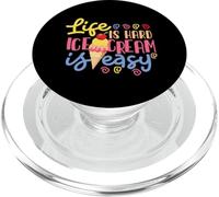 Bonito diseño de cono de helado para niñas y niños PopSockets PopGrip para MagSafe