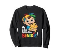 Bonito diseño de dragón barbudo para los amantes de los lagartos Sudadera