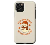 Bonito diseño de Fantasma otoñal de Fall for Jesus He Never Leaves Carcasa para iPhone 11 Pro