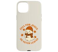 Bonito diseño de Fantasma otoñal de Fall for Jesus He Never Leaves Carcasa para iPhone 15 Plus