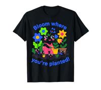 Bonito diseño de Flor de Rana Que florece Donde estás plantado Camiseta