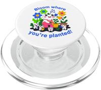 Bonito diseño de Flor de Rana Que florece Donde estás plantado PopSockets PopGrip para MagSafe