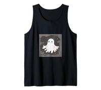 Bonito diseño de Halloween Fantasma Espeluznante Temporada de Halloween Camiseta sin Mangas