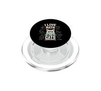 Bonito diseño de I Love Math and Cats PopSockets PopGrip para MagSafe