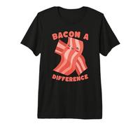 Bonito diseño de Juego de Palabras con Forma de Tocino Que Marca la Diferencia Camiseta Premium