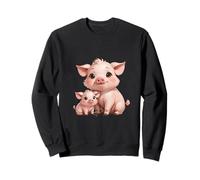 Bonito diseño de mamá cerdita y Cerdito bebé Sudadera