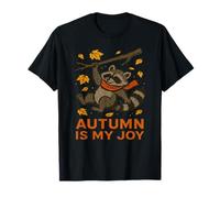 Bonito diseño de Mapache Autumn Is My Joy Camiseta