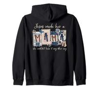 Bonito diseño de Mariposa Floral Vintage de Jesús Mamá Sudadera con Capucha