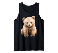 Bonito diseño de Oso bebé con Animales Salvajes Camiseta sin Mangas