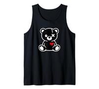 Bonito diseño de Oso de Peluche Negro Roto Camiseta sin Mangas