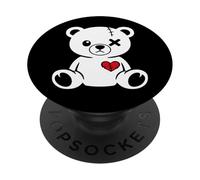 Bonito diseño de Oso de Peluche Roto PopSockets PopGrip Adhesivo