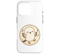 Bonito diseño de pájaro Shima Enaga Japanese Snow Fairy Carcasa para iPhone 16 Pro