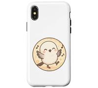 Bonito diseño de pájaro Shima Enaga Japanese Snow Fairy Carcasa para iPhone X/XS