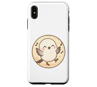 Bonito diseño de pájaro Shima Enaga Japanese Snow Fairy Carcasa para iPhone XS MAX