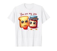 Bonito diseño de Pareja Dulce de Manzana de Mermelada de Tostada Camiseta
