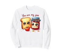 Bonito diseño de Pareja Dulce de Manzana de Mermelada de Tostada Sudadera