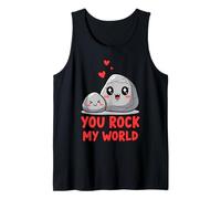Bonito diseño de Piedra You Rock My World Camiseta sin Mangas