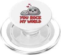 Bonito diseño de Piedra You Rock My World PopSockets PopGrip para MagSafe