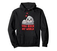 Bonito diseño de Piedra You Rock My World Sudadera con Capucha