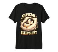 Bonito diseño de pingüino Durmiente Acogedor y Divertido para Dormir Camiseta Premium
