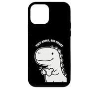 Bonito diseño de San Valentín para niños de Tiny Arms Big Heart Dino Carcasa para iPhone 12 Mini